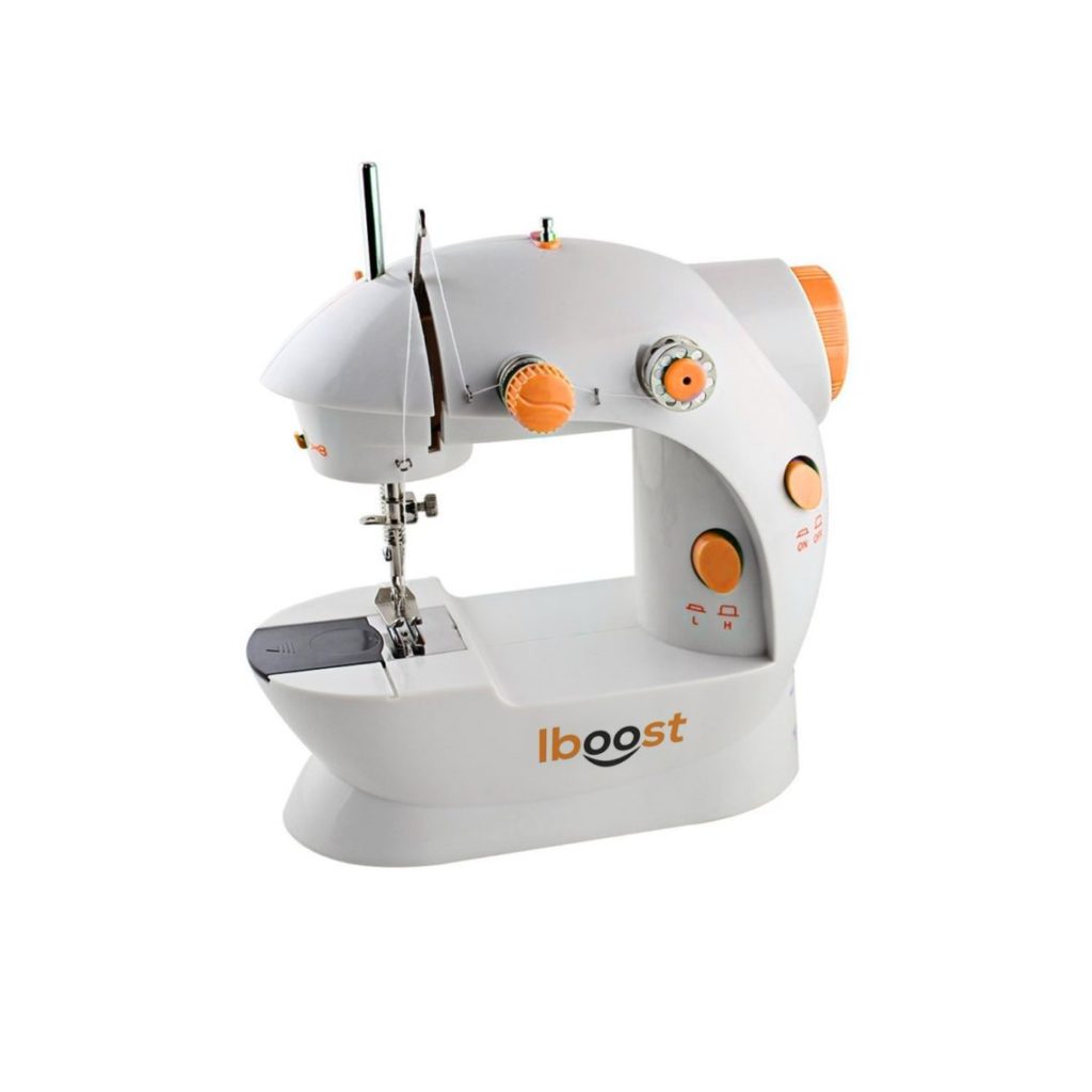 iBoost Portable Sewing Machine, Double-Thread, Cutter, and Foot Pedal, 2-Speed