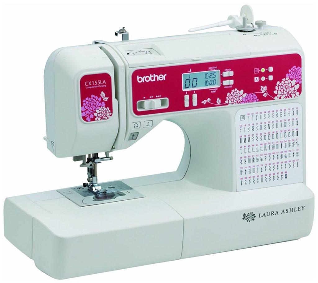 Brother Sewing Laura Ashley CX155LA Limited Edition Sewing & Quilting Machine with Built-in Sewing Font
